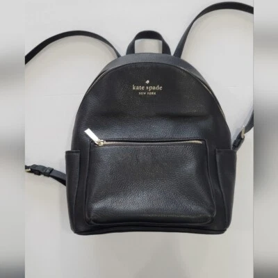Mochila Kate Spade mediana negra con cúpula de guijarros Foto 1 de 4