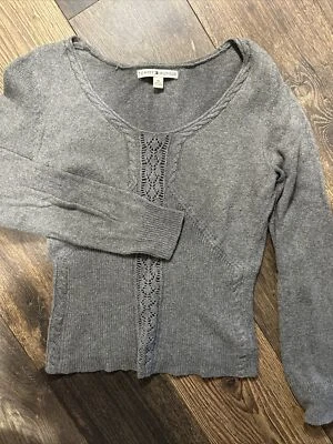 SUÉTER TOMMY HILFIGER MUJER Gris Cuello redondo Mediano Foto 1 de 4