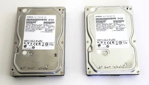 1TB - Lot of 2 Drives - 500GB Hitachi and 500GB Hitachi SATA 3.5" Internal HDD - Picture 1 of 5