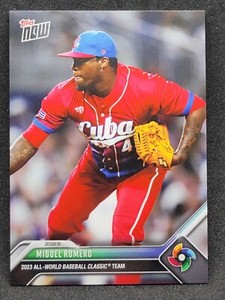 2023 TOPPS NOW ALL-WORLD BASEBALL CLASSIC TEAM MIGUEL ROMERO #WBCA-9 Cuba 2[t