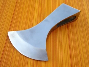 TESTA ASCIA VICHINGA FATTA A MANO IN ACCIAIO AD ALTO CARBONIO FRANCESE FRANCA TOMAHAWK FATTA A MANO - Foto 1 di 5