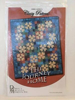 The Journey Home Debbie Caffrey's Classy Quilt Patterns 70 x 85 Darks 15" blocks - Image 1 of 2