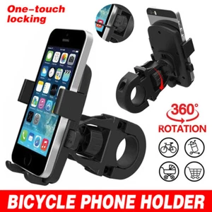 360° Rotation Mobile Phone Holder Handlebar Mount for Motorcycle Bicycle Bike AU - Picture 1 of 12