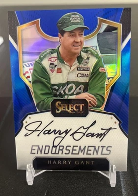 2017 Panini Select - Endorsements Harry Gant #E-HG Blue Prizm /199 Autograph  - Image 1 of 2