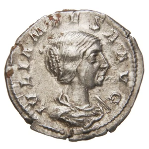 ROMAN EMPIRE - 218-220 AR Denarius - Julia Maesa - Pudicitia Seated Left - Nice! - Imagen 1 de 2