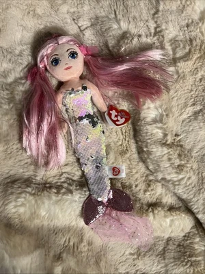 Peluche Sirena Lentejuelas de Mar Ty Colección Limitada Nuevo con Etiquetas Foto 1 de 4