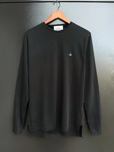 Vivienne Westwood schwarzes Langarm Orb Logo T-Shirt Made in Portugal — Größe M - Bild 1 von 10