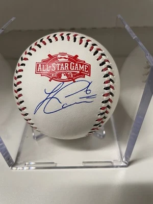 Lorenzo Cain 2015 All Star Game Rawlings béisbol Kansas City Royals firmado Foto 1 de 2