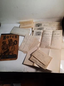 17 Antique Documents Freemasons Late 1800s / 1900's Archive Lot Montpelier IN - Picture 1 of 9