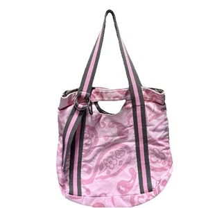 Life is good pink canvas shoulder￼bag - Picture 1 of 11