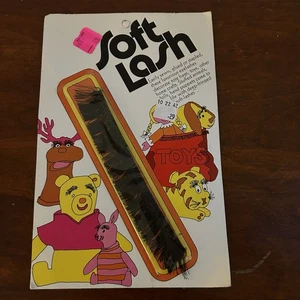 Vintage SOFT LASH Black Fabric Eyelashes Sewing Making Crafts NOS Retro Graphics - Picture 1 of 3