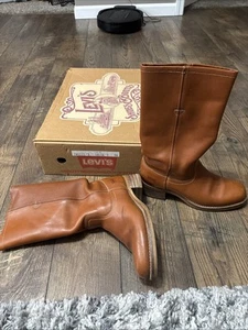 Botas Levi’s de Colección Para Hombre Talla 9.5 Tostadas Smo Tulsa 1 785I3 Cuero EE. UU. Con Caja - Imagen 1 de 24