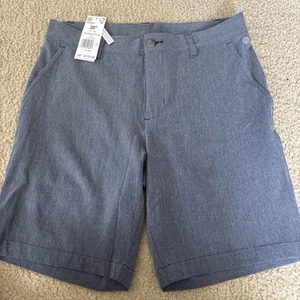 Adidas CrossHatch Men's Size 30 Lightweight Golf Shorts Gray 8”Inseam New - Picture 1 of 12