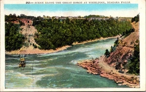 Postal de las Cataratas del Niágara de la Escena a lo largo de GREAT GORGE AT WHIRPOOL - Imagen 1 de 2