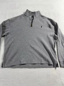 Polo Ralph Lauren Pullover Herren XL grau 1/4 Zip Pulli Preppy Freizeit - Bild 1 von 3