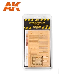 AK8227 - AK Interactive - Laser Cut Wooden EuroPallet 1:35 (x5) - Picture 1 of 1