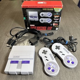 Nintendo Super NES Classic Edition Mini Console with 2 SNES Controllers