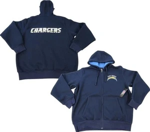 New San Diego Chargers Mens Size XL XLarge Heavy Thermal Full Zip Jacket - Picture 1 of 5