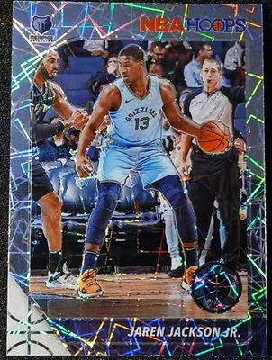 2019-20 NBA Hoops Premium Stock Jaren Jackson Jr Memphis Holo Laser Prizm SP #90 - Image 1 of 2