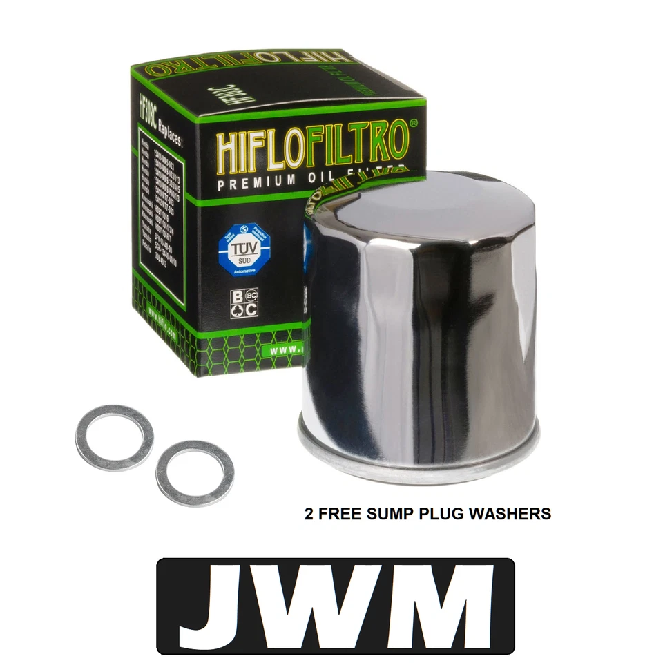 Kawasaki ZX-6R 600 P Ninja 2007 - 2008 HiFlo Chrome Oil Filter - Изображение 1 из 1