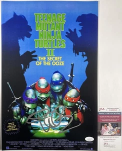 Vanilla Ice Signed Teenage Mutant Ninja Turtles II 11x17 Movie Poster B JSA COA - Picture 1 of 1
