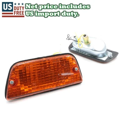 APTO 1972-79 DATSUN L/R 620 1600 UTE LUCES INTERMITENTES DE ESTACIONAMIENTO DELANTERAS PAR ÁMBAR Foto 1 de 4