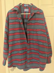 Vintage Lobo Pendleton Wool Native Design Shirt Size Large USA made  - Picture 1 of 4