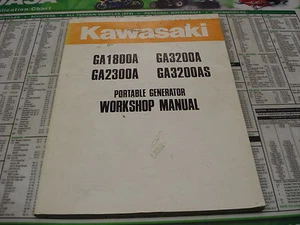 Kawasaki power equipment generator service shop manual GA1800 GA3200 GA2300 - Bild 1 von 1