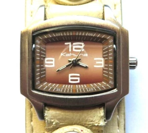 Kahuna Ladies Brown Quartz Watch, Original Beige Leather Strap, Japanese Movt. - Picture 1 of 10