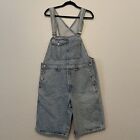 Vintage Guess Georges Marciano hellblaue Denim-Jeans-Shorts Overalls groß USA