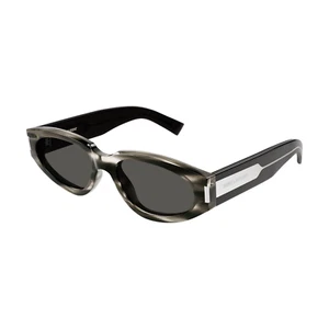 Saint Laurent SL 618004 Womens Sunglasses - Havana Crystal Frame Grey Lens. 56mm - Picture 1 of 4