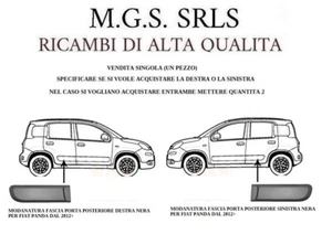 Modanatura Fascia Porta Posteriore destra e o sinistra PER PANDA DAL 2012 - Foto 1 di 4