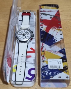 Swatch Irony X Lite Analogue Swiss Quartz Watch YYS4005 White Band Unisex - Picture 1 of 7
