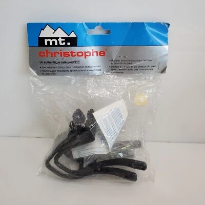 Vintage Christophe MTB Pedal Toe Clips Large Black France HTF - Image 1 of 4