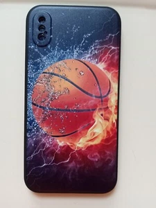Custodia iPhone X/XS Flaming Basketball VEDI FOTO - Foto 1 di 6