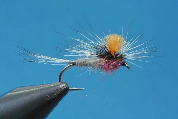 Fliegentom Trockenfliege - 3 Stück graue UV Parachute (1) - Bild 1 von 1