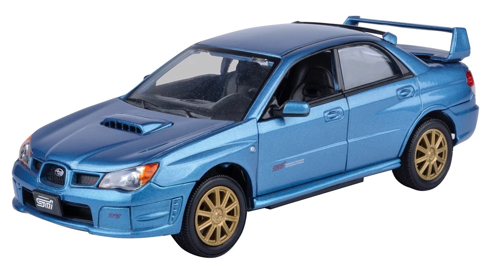 Motor Max 1/24 Scale Diecast 73330 - Subaru Impreza WRX STi - Blue - Image 1 of 1