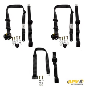 Front Seat Belt Kit to Suit HJ HX HZ Sedan, Wagon, Panel Van, Utility, 1 Ton Cab - Picture 1 of 3
