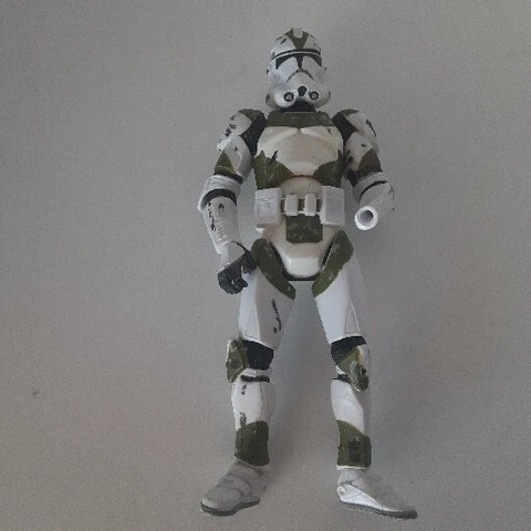 2005 Hasbro Star Wars 442nd Battalion Clone Trooper ROTS 3.75 Missing Hand Cover