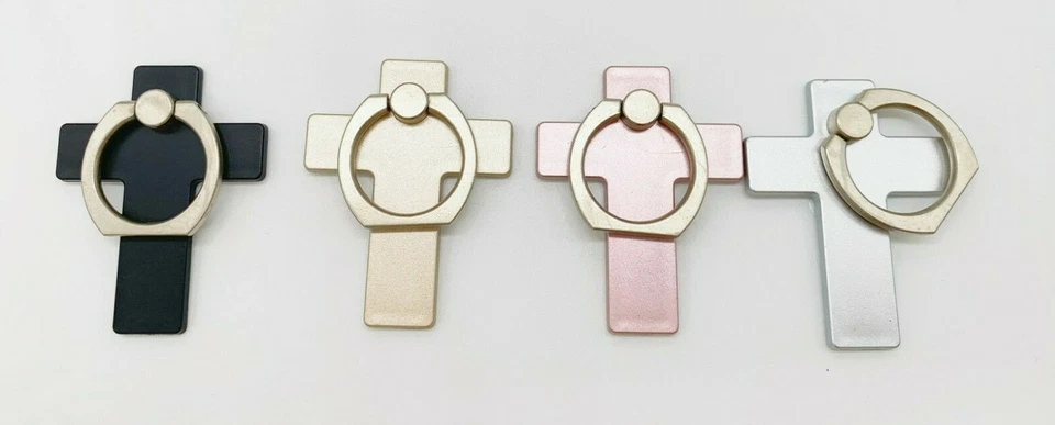 Soporte universal de anillo de dedo giratorio 360 para teléfono celular tableta - Cruz Foto 1 de 4