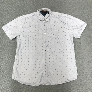 Micheal Brandon Shirt Mens Extra Large White Blue Slim Fit Button Down Everyday - Picture 1 of 8