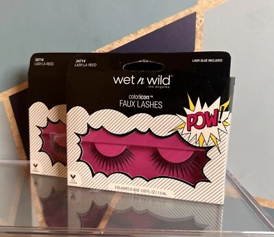 x2 pestañas de imitación de icono de color húmedo y salvaje edición limitada 34714 pestañas-la-caña Foto 1 de 4