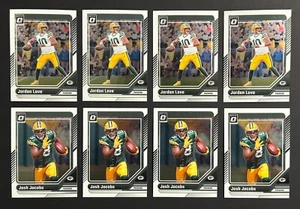 Jordan Love Josh Jacobs 8 Card Lot 2024 Panini Donruss Optic Football Packers - Picture 1 of 2