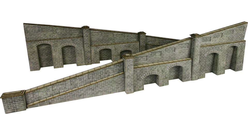Metcalfe PO249 OO Gauge Stone Tapered Retaining Walls Card Kit - Image 1 of 1