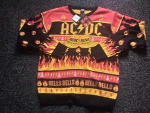 AC/DC HELLS BELLS JUMPER NEW WITH TAGS SIZE MEDIUM - Picture 1 of 6