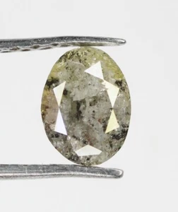 Natürliche lose ovale Form Salz und Pfeffer Diamant 0,38 CT 5,60 MM roseschliffen - Bild 1 von 6