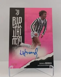 Zbigniew Boniek Juventus FC autograph Topps Team Set Juventus 2023/24 - Zdjęcie 1 z 2