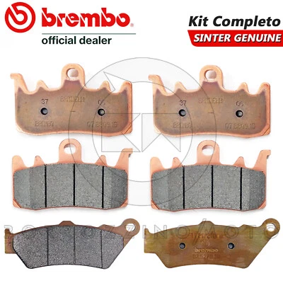 PASTIGLIE FRENO BREMBO GENUINE ANTERIORI POSTERIORI BMW R 1200 GS 2013 - 2018 - Imagen 1 de 4
