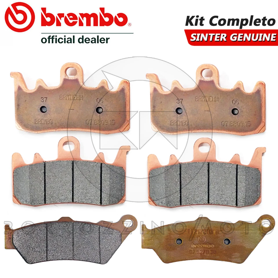 PASTIGLIE FRENO BREMBO GENUINE ANTERIORI POSTERIORI BMW R 1200 GS 2013 - 2018 - Imagen 1 de 4