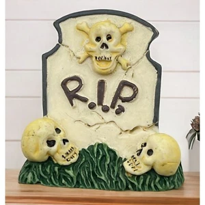 Halloween Cementerio Calavera Tumba Refrigerador Imán De Colección RIP Lápida - Imagen 1 de 6